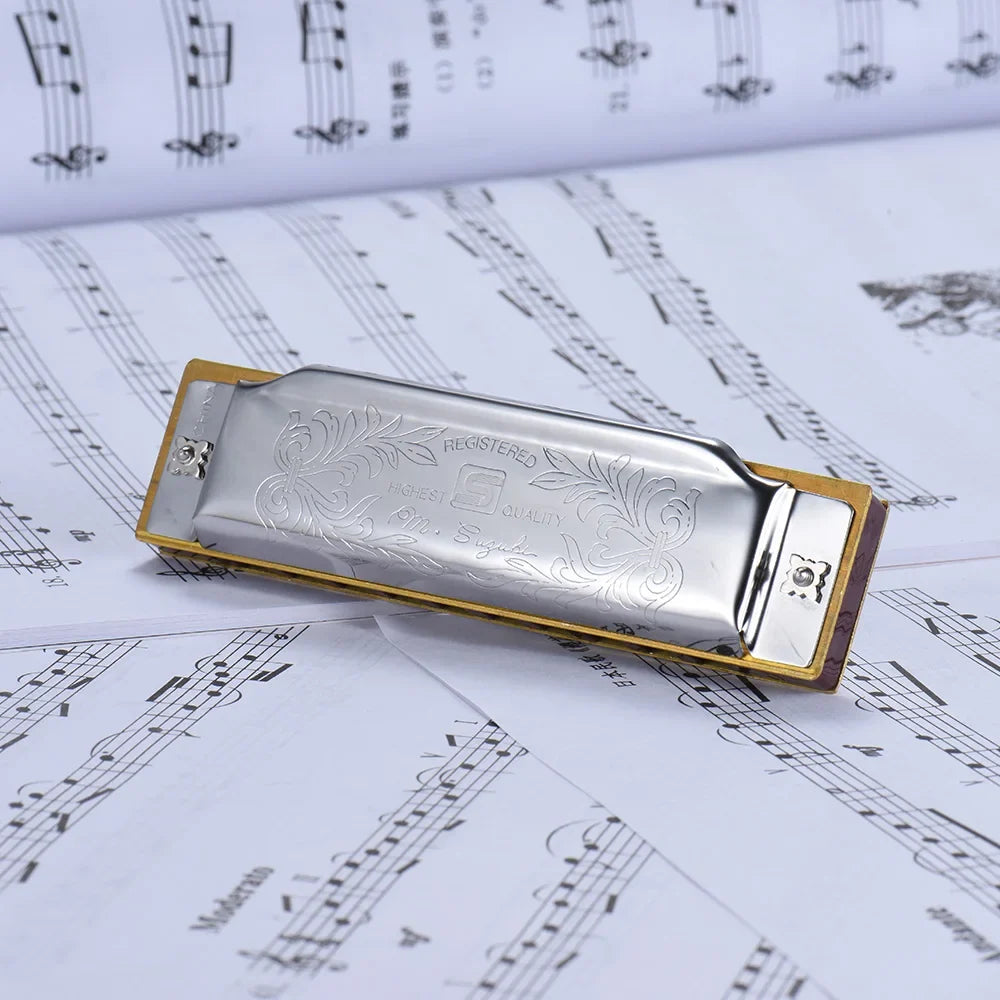 10-Hole Diatonic Blues Harmonica | Key C A B E F G, Beginner