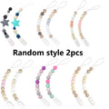 2-Pack Silicone Beaded Keychain DIY Craft Kit – Colorful Gift