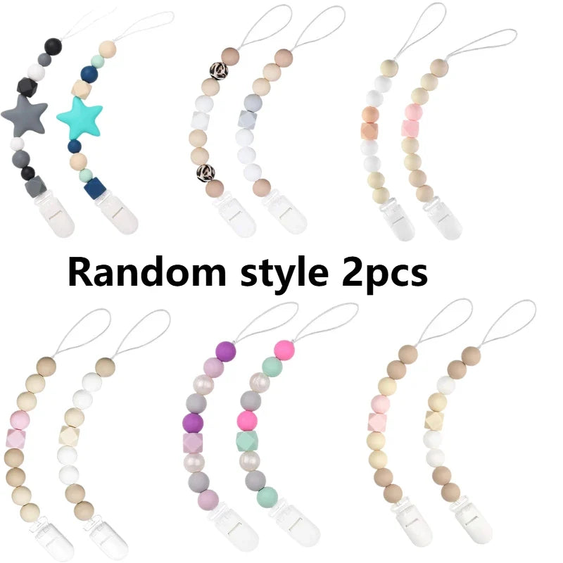 2-Pack Silicone Beaded Keychain DIY Craft Kit – Colorful Gift