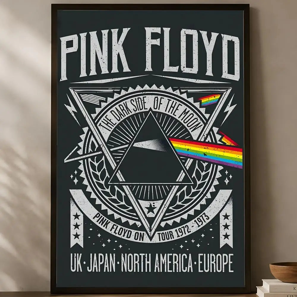 Pink Floyd Self-Stick HD Wall Art Poster – Waterproof Decor