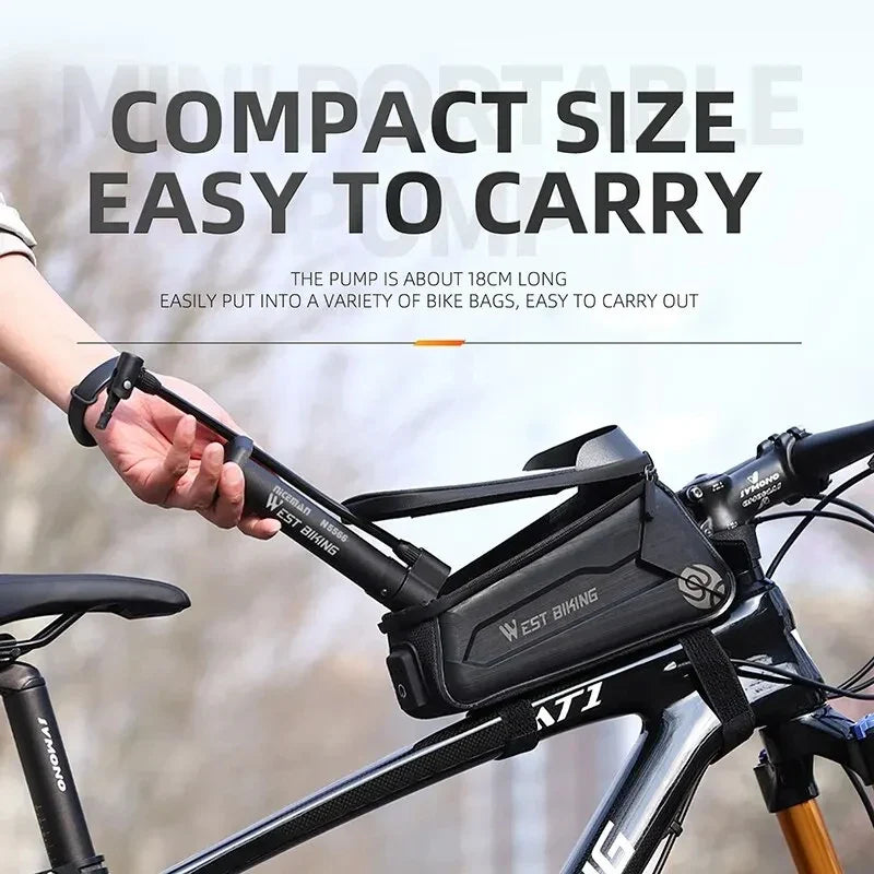 WEST BIKING 80 PSI Manual Bike Pump | Schrader Valve Floor Pump