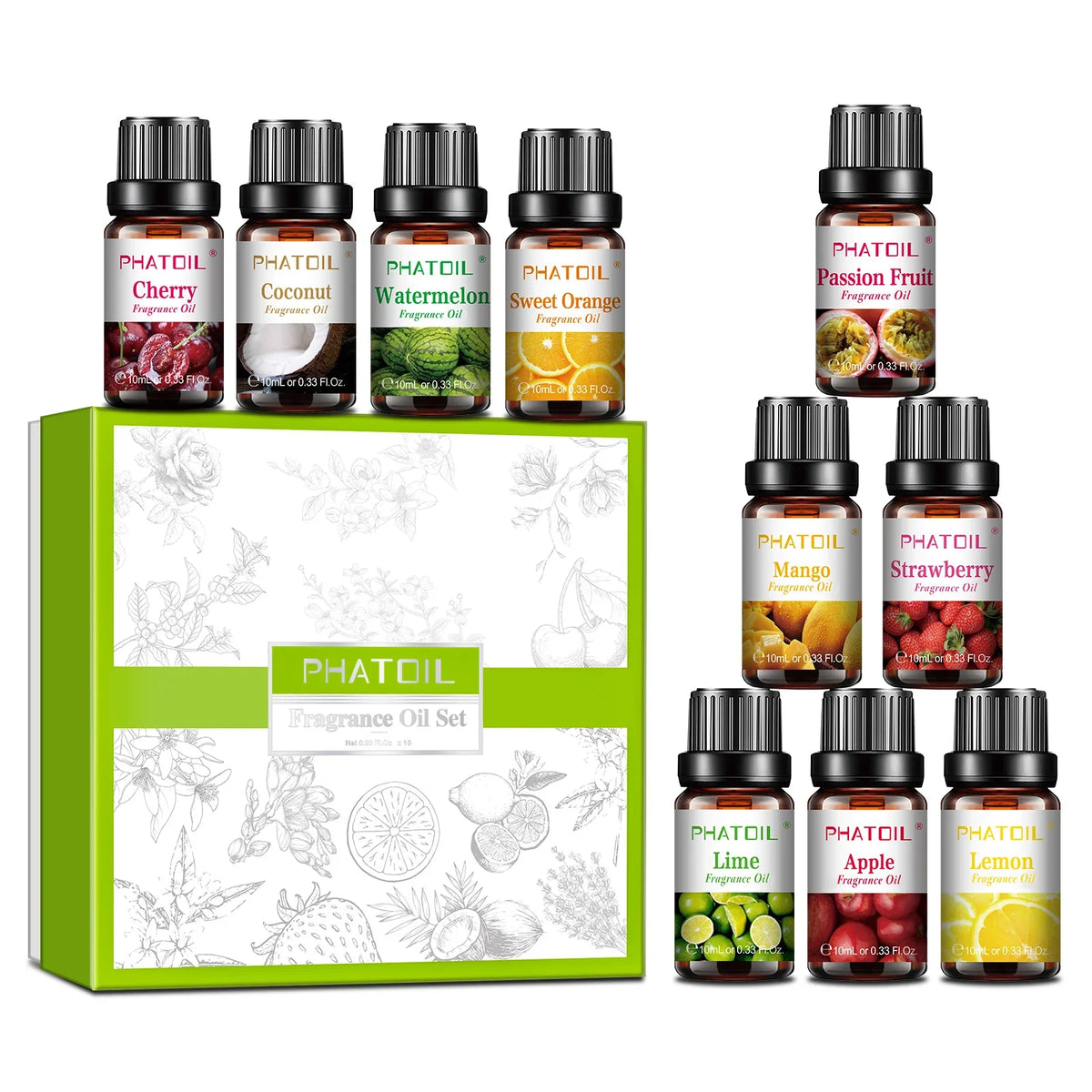 PHATOIL 10ml Fruit Fragrance Oil – Diffuser & Candle Making
