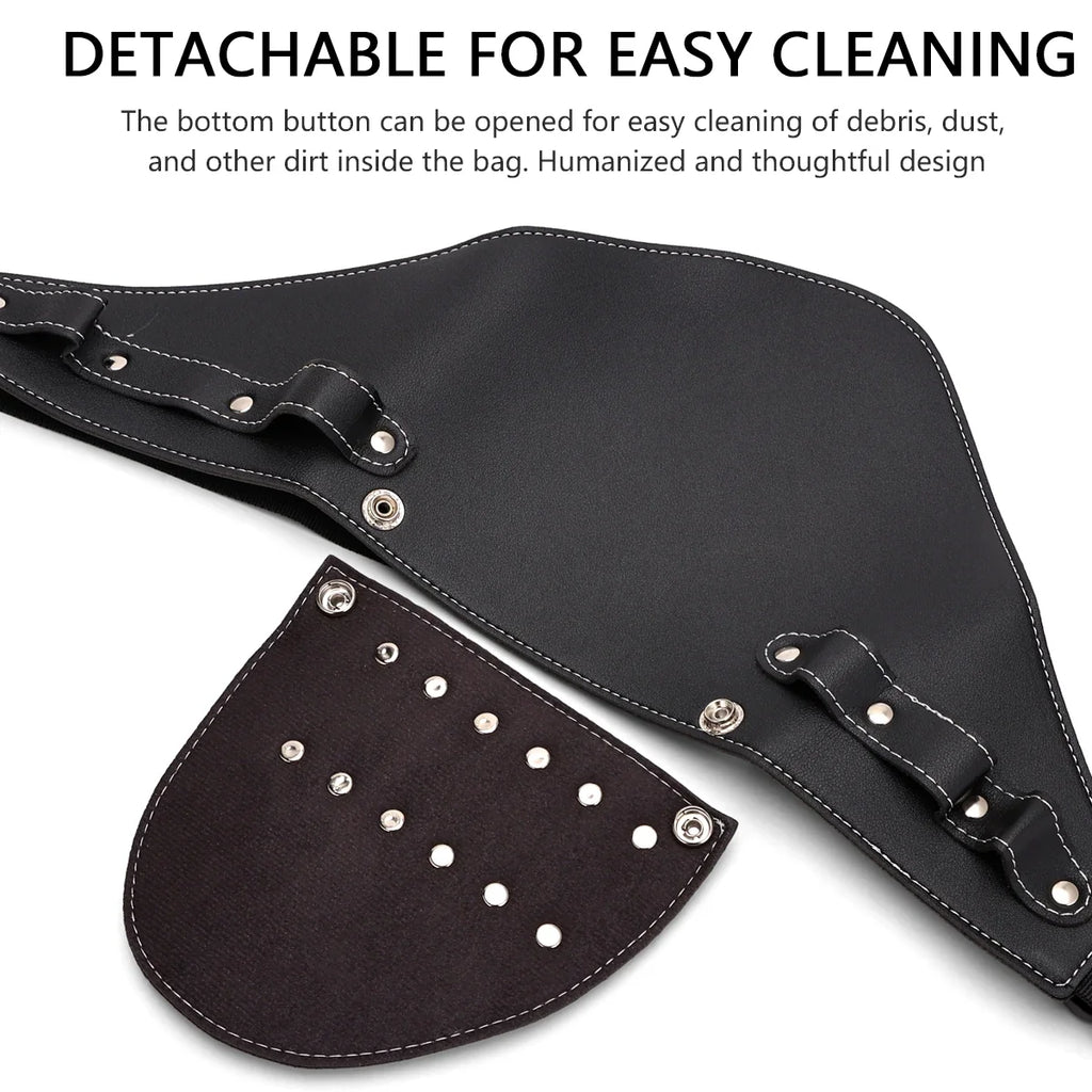 Barber Scissors Waist Pack | PU Leather Multi-Pocket Tool Belt
