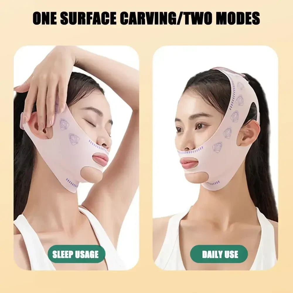 1 2 Female Facial Slimming Patch V-shaped Line Shaper Anti Wrinkle