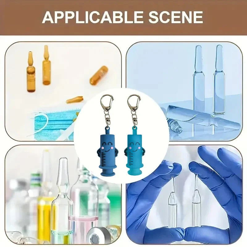Syringe Ampoule Bottle Opener Keychain | Vial Breaker Tool