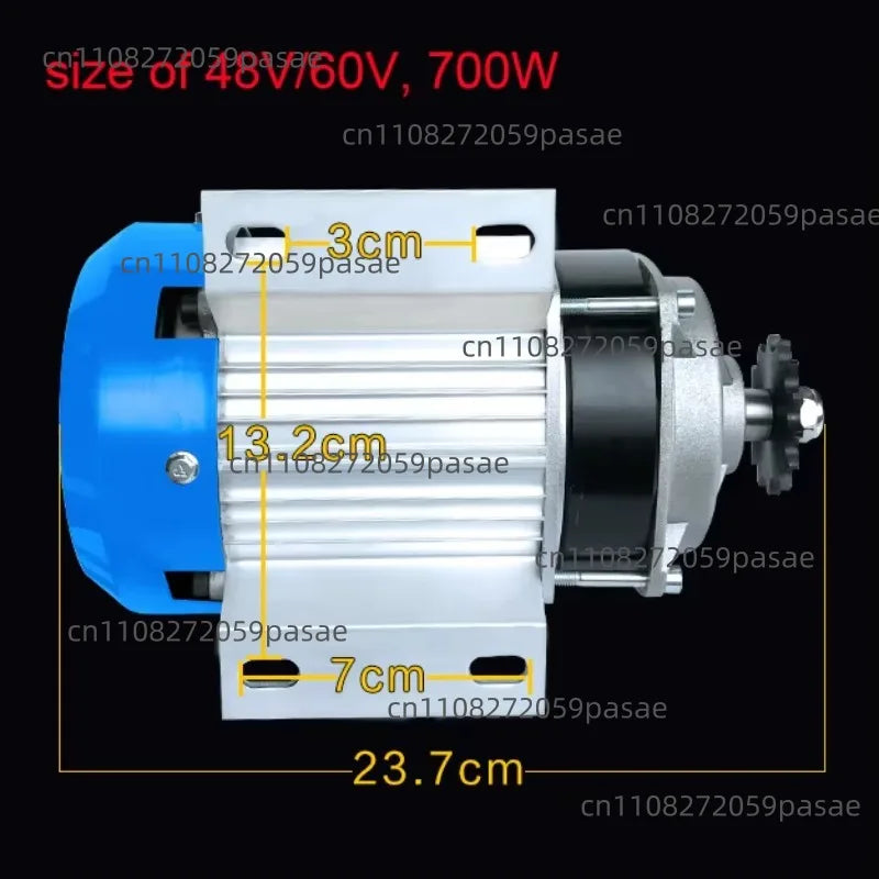 3000W 72V Mid-Drive Brushless Motor for Electric Tricycles