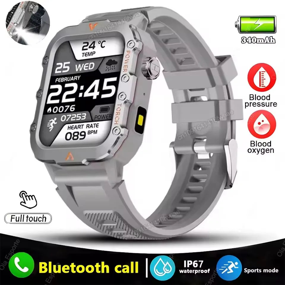 2026 Global Hiking Smartwatch 2 01''Screen 1100mAh Battery LED Light