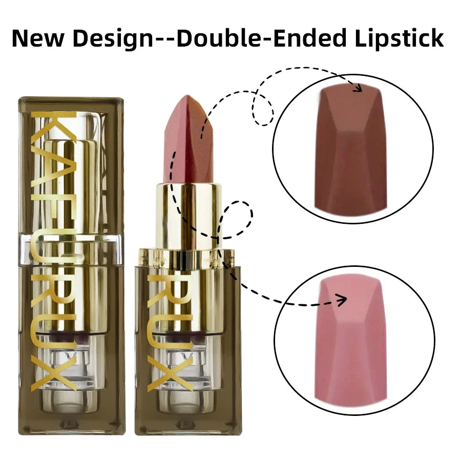KAFURUX Two-Tone Matte Lipstick | Waterproof Long-Lasting Lip