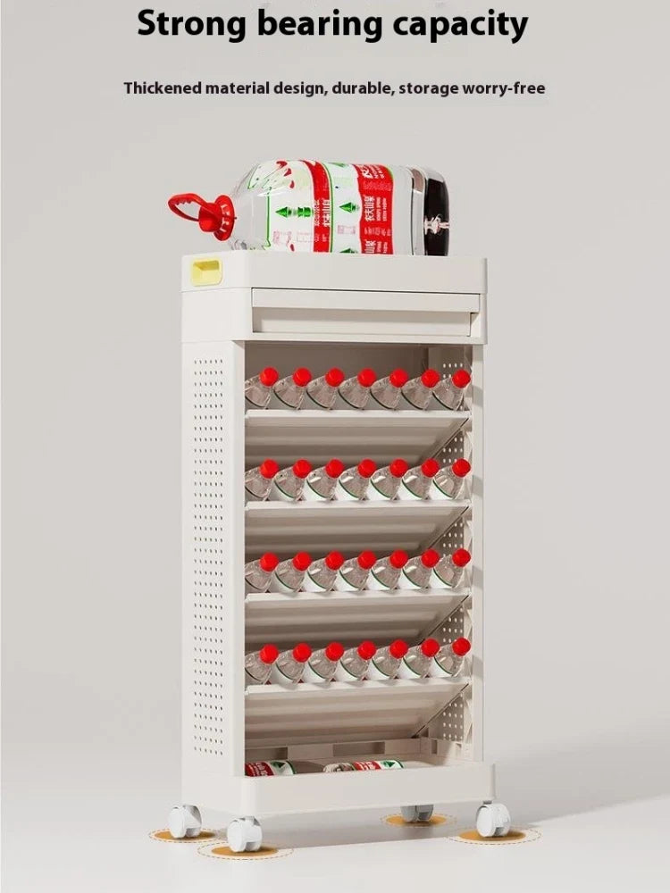 Rolling Bookshelf Cart with Wheels – Kids & Dorm Storage
