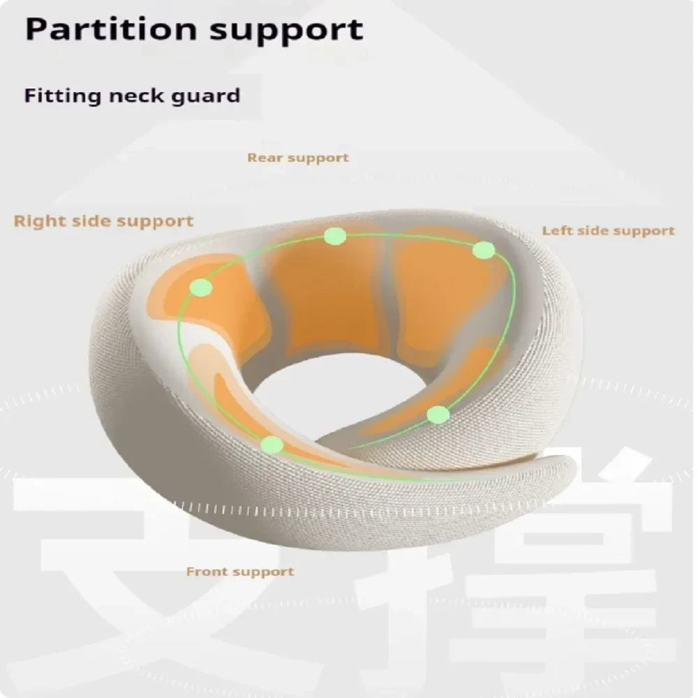 U-Shaped Memory Foam Travel Neck Pillow – Adjustable & Washable
