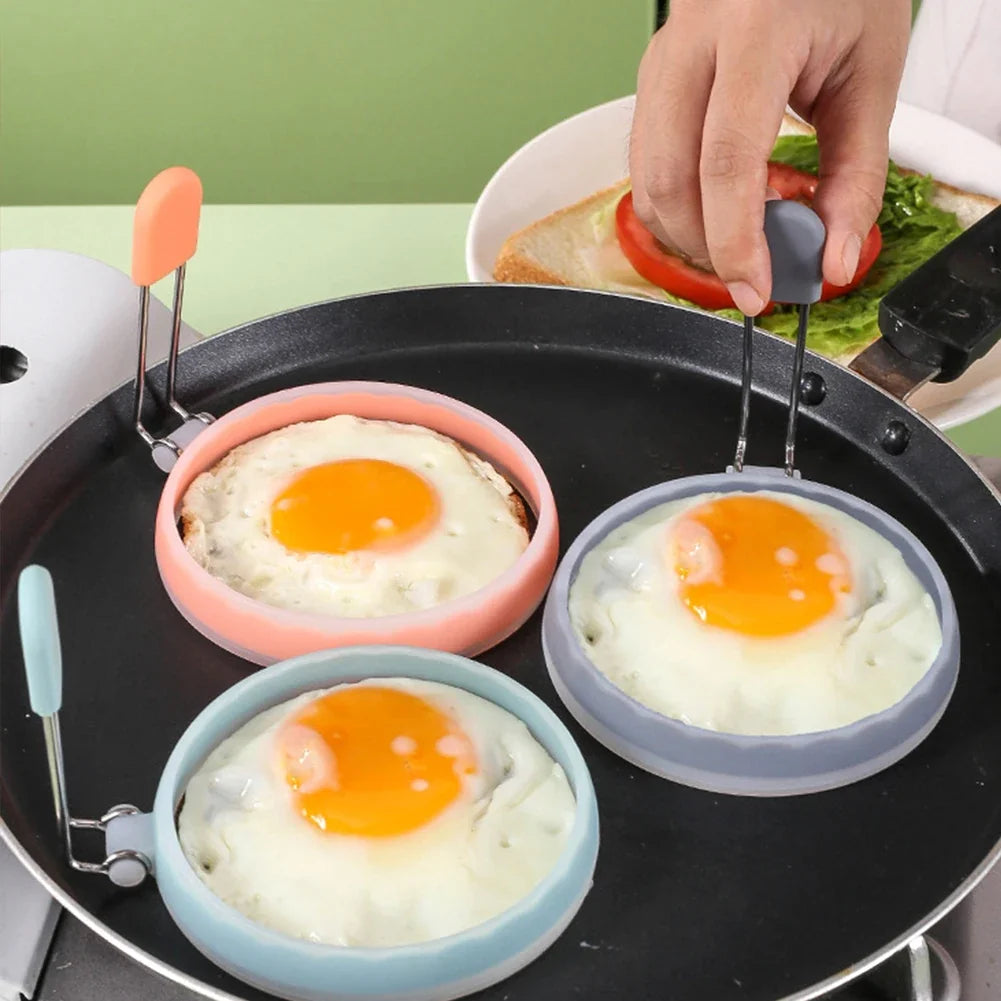 Silicone Egg Ring Mold – Omelette, Pancake & Burger Shaper