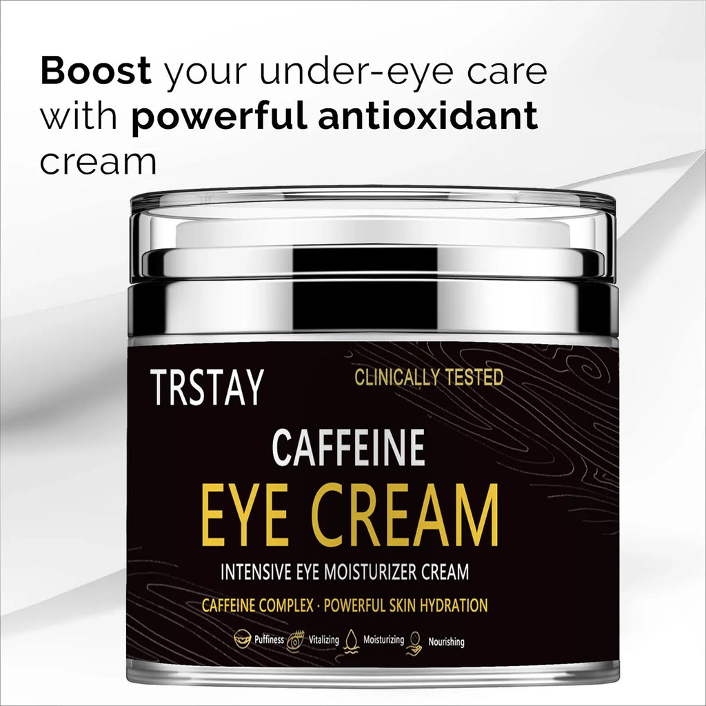 Caffeine Eye Cream Anti Aging Dark Circles Bags Puffiness Great Under