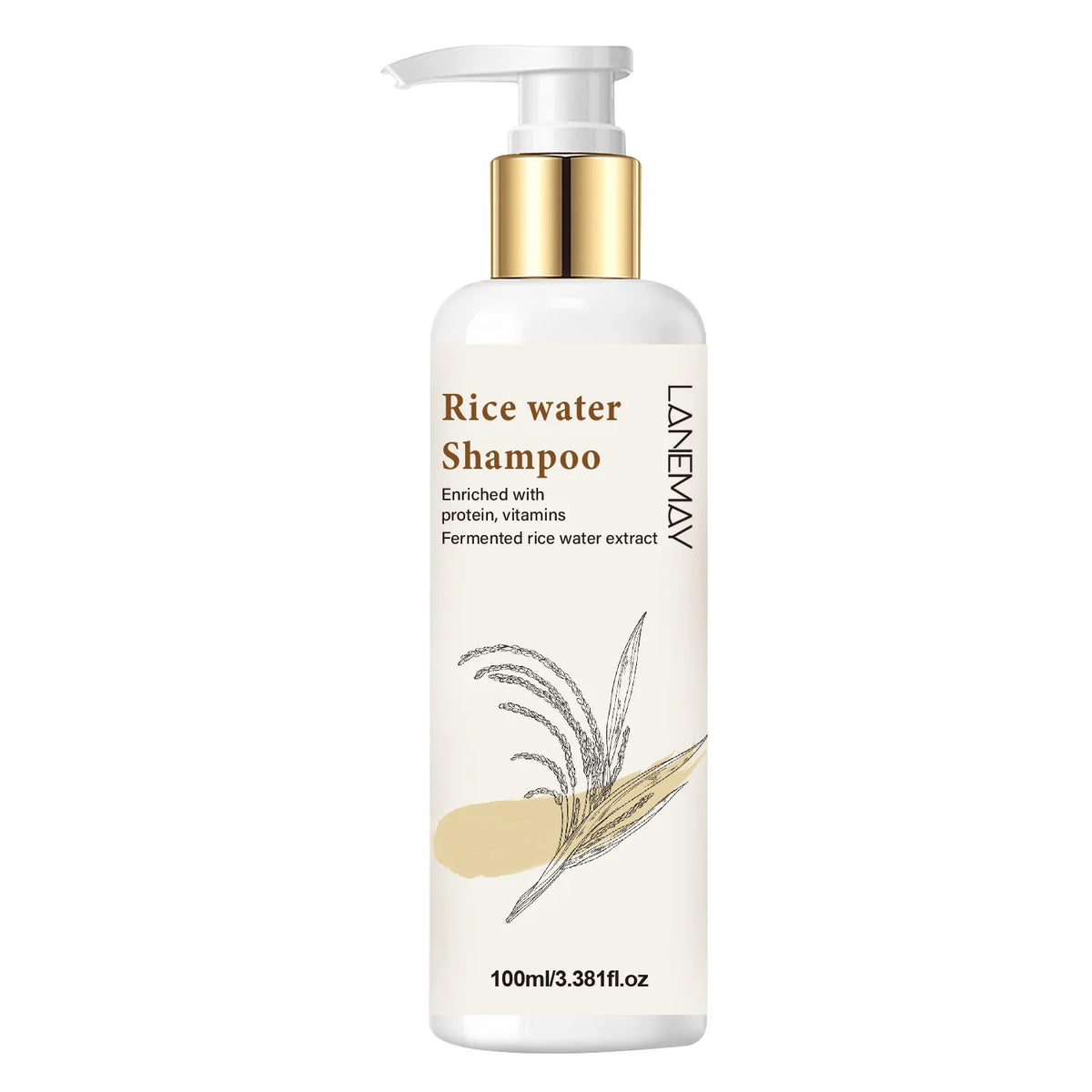 Lanemay Rice Water Shampoo – Hydrating & Softening 100ml