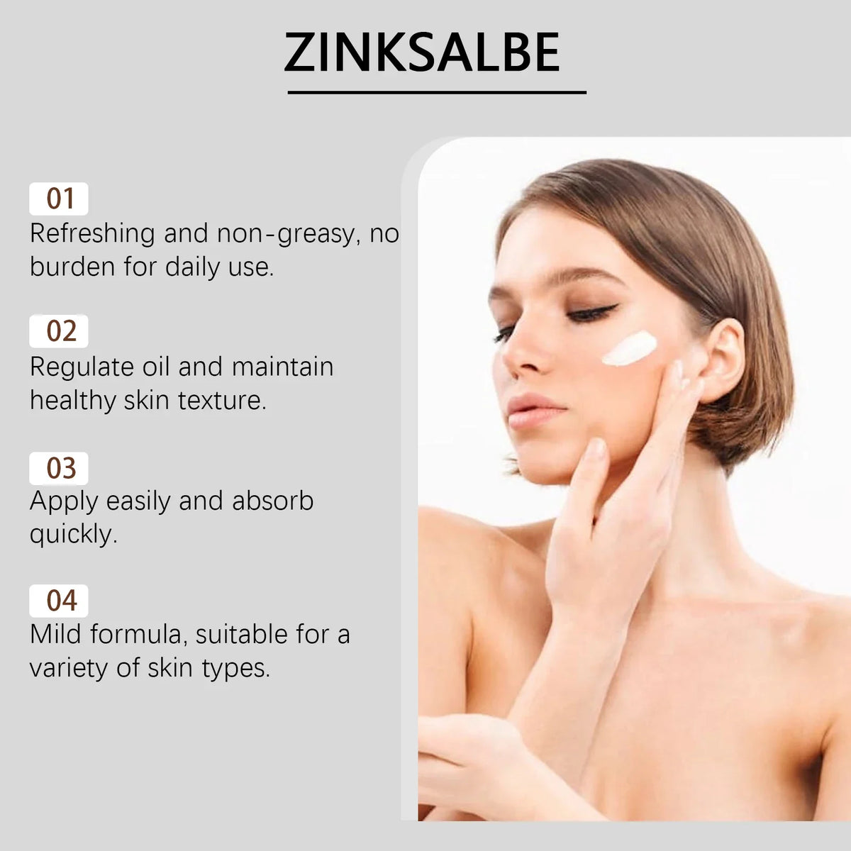 OUHOE Zinc Acne Removal Cream | Pore Minimizer & Oil Control