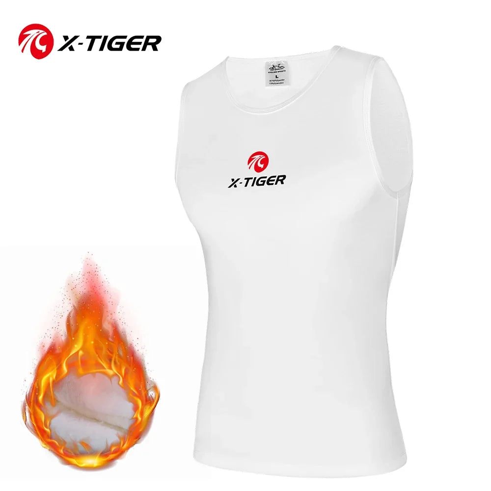 X-TIGER Men's Winter Fleece Cycling Base Layer Long Sleeve