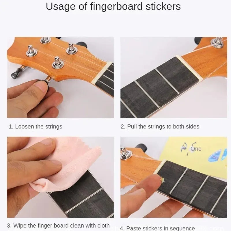 Thin Inlaid Stickers Fretboard Decal Mark Electric Acoustic Guitar