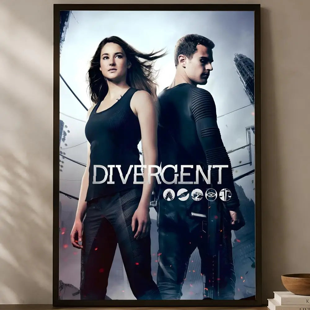 Divergent Movie HD Self-Stick PVC Wall Art Poster | Waterproof