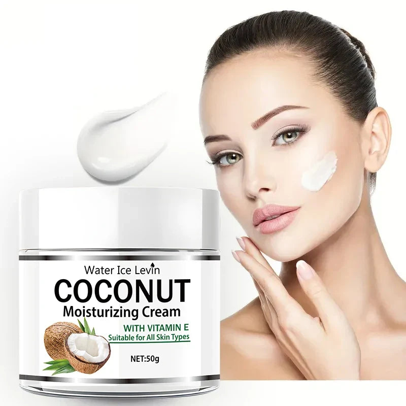 Coconut Oil Moisturizing Face Cream | Collagen, Hyaluronic Acid & Retinol