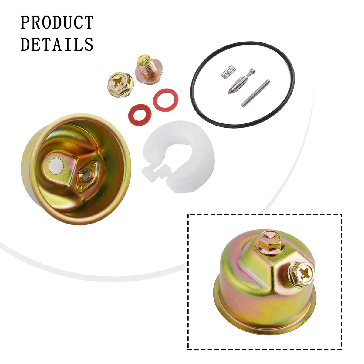 Carburetor Repair Kit for Honda GX120 GX200 Float Needle Gasket