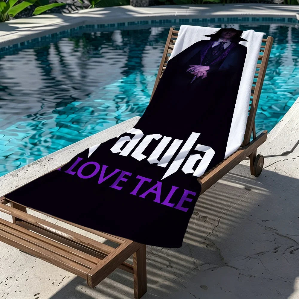 Dracula Horror Movie Quick-Dry Beach Towel | Pool & Travel Gift