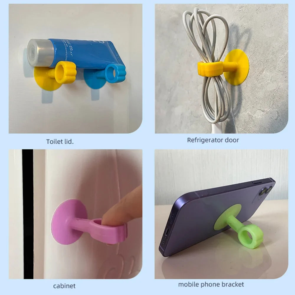 Soft Silicone Door Stopper Anti-damage Wall Protector Suction Cup
