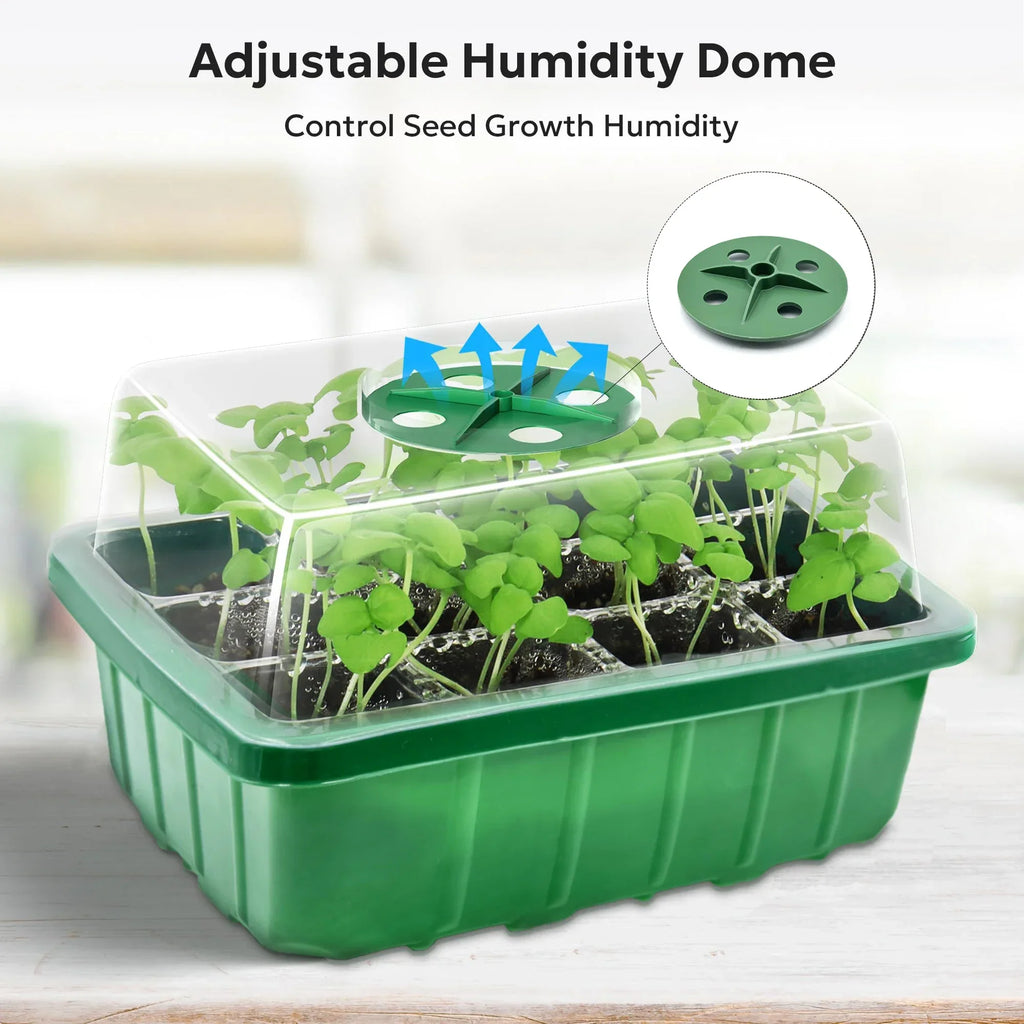 Seed Starter Tray & Mini Greenhouse Germination Kit