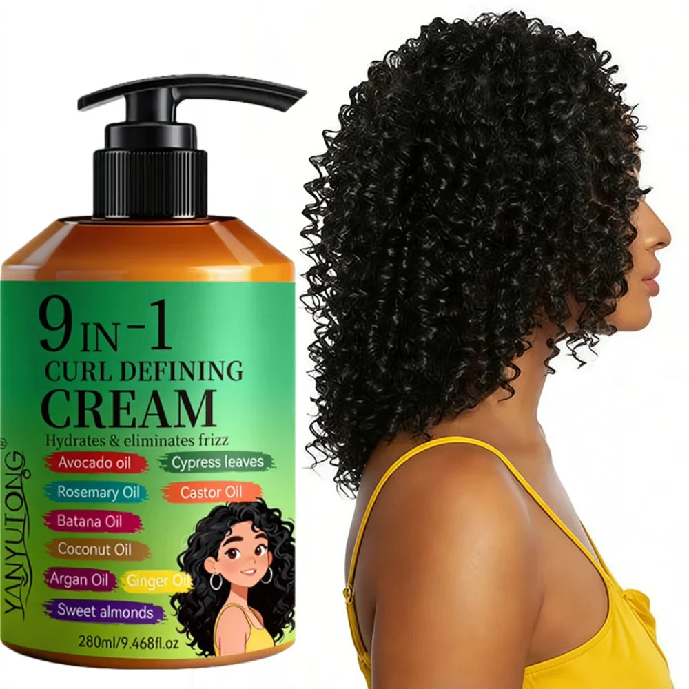 280ml Curly Hair Styling Cream – Moisturizing & Smoothing