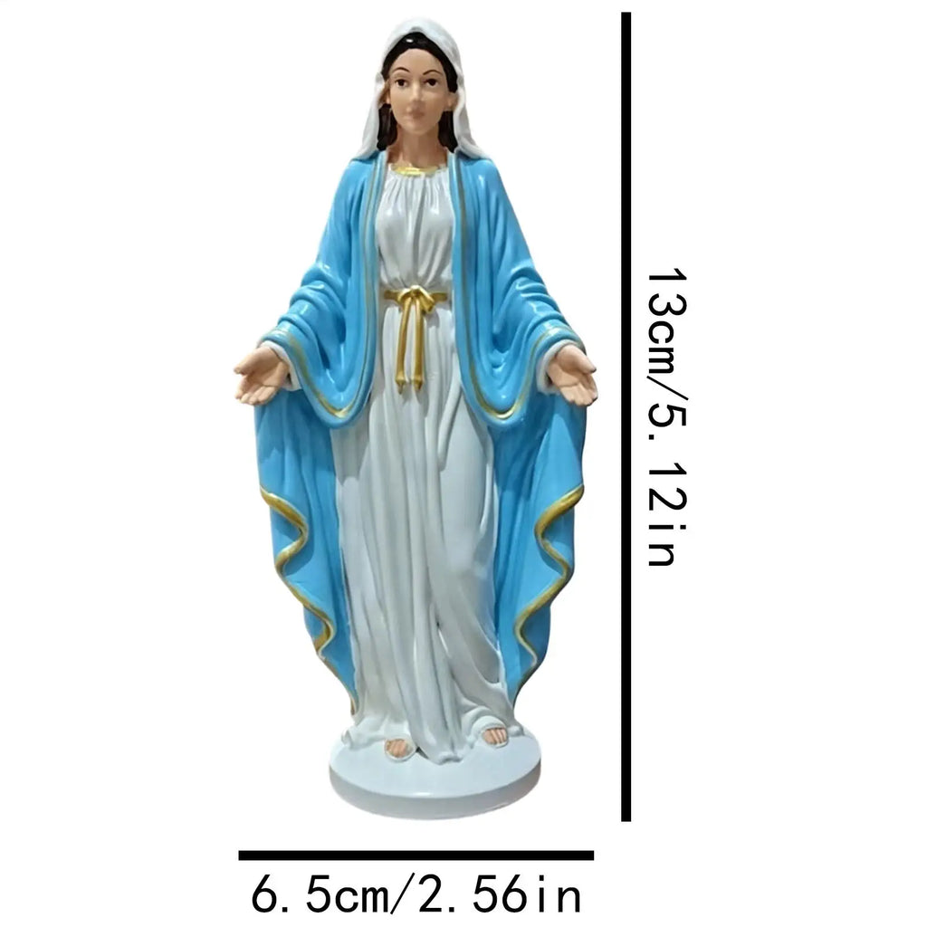 Virgin Mary Catholic Statue – Resin Holy Mother Figurine