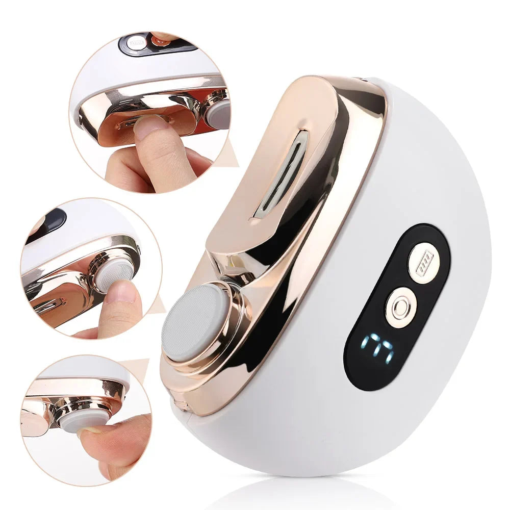 AFDEAL Electric Nail Clipper LED 2-in-1 Trimmer & Grinder