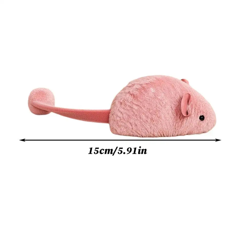 Interactive Plush Mouse Cat Toy – Sound & Glow Kitten Toy