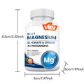 60 Capsules Calm Support with Magnesium, Vitamin D3, L-Theanine & Ashwagandha | Daily Balance Formula for Relaxation, Mood & Wellness - Gentle Mineral & Herbal Blend for Everyday Use